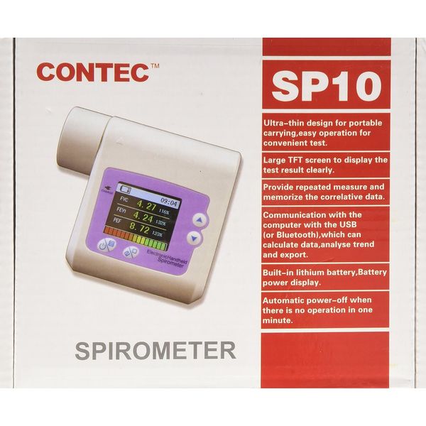 SPIROMETRO PORTATILE CONTEC SP-10 con display tft - cavo usb + software