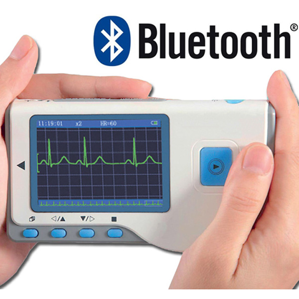 MINI ECG PALMARE PRINCE 180BCW CARDIO B 3 DERIVAZIONI - monocale - display a colori - con Software e Bluetooth