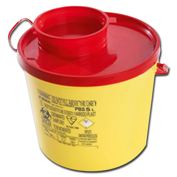 CONTENITORE RIFIUTI TAGLIENTI LINEA PBS - 5l - conf.55pz