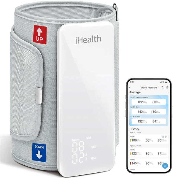 SFIGMOMANOMETRO MISURA PRESSIONE DA BRACCIO iHEALTH NEO BP5S - con dysplay - bluetooth