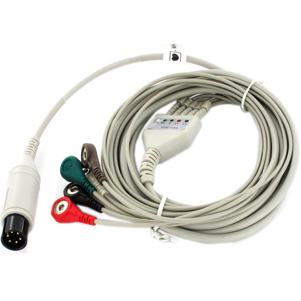 CAVO ECG 5 TERMINAZIONI per monitor Vital Sign e PC-3000 - ricambio