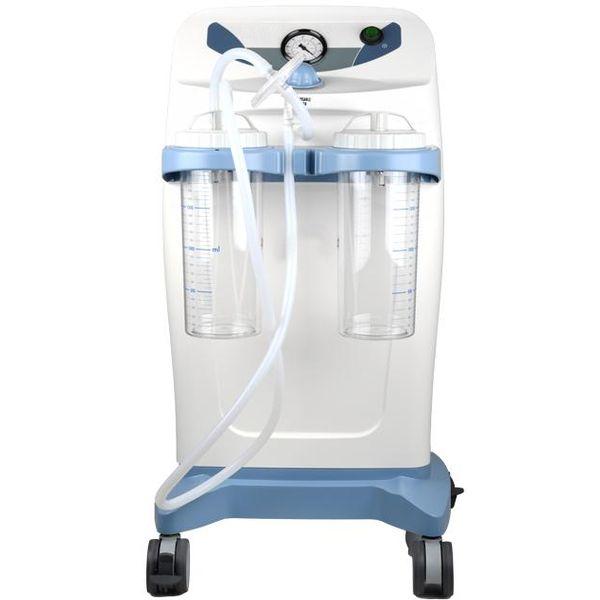 ASPIRATORE CHIRURGICO HOSPI PLUS SU CARRELLO - 230V - 2x2lt - 90lt/min