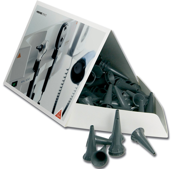 SPECULUM MONOUSO ALLSPEC® PER OTOSCOPI HEINE - grigi - conf. 250pz - pediatrici o adulti