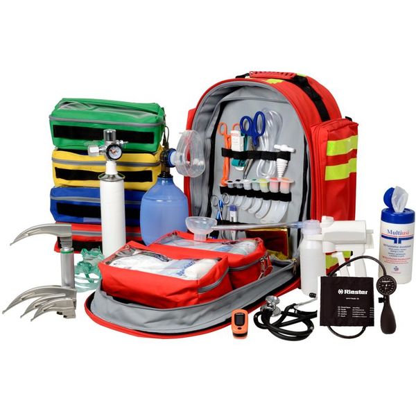 ZAINO BORSA EMERGENZA SOCCORSO DOCTOR 14 + kit pronto soccorso - pieno
