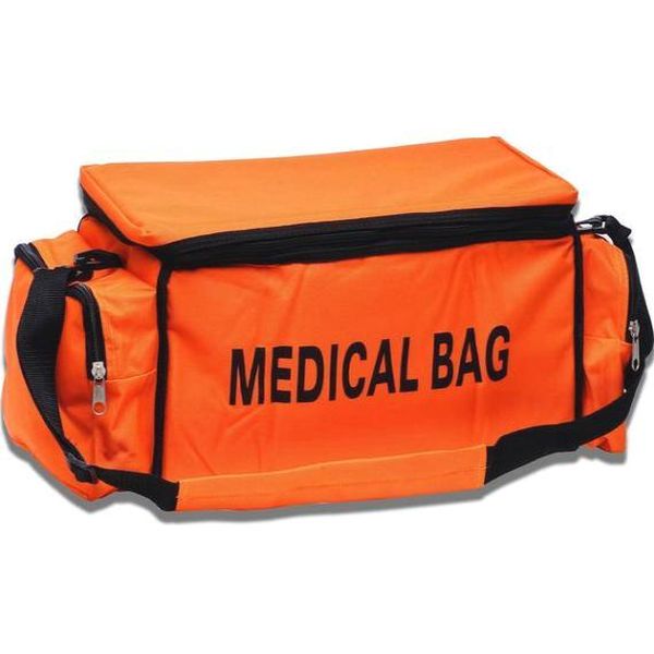 BORSA EMERGENZA SOCCORSO MEDICA SPORTIVA - 47x24xh.19cm - piena - arancione