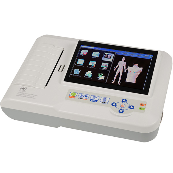 ELETTROCARDIOGRAFO / ECG CONTEC 600G 12 DERIVAZIONI -  3/6canali con display touch screen - interpretativo