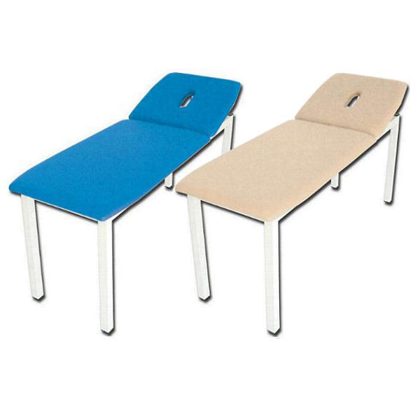 LETTINO VISITA MEDICA REGOLABILE CON FORO in metallo verniciato - portata 180kg - colori vari