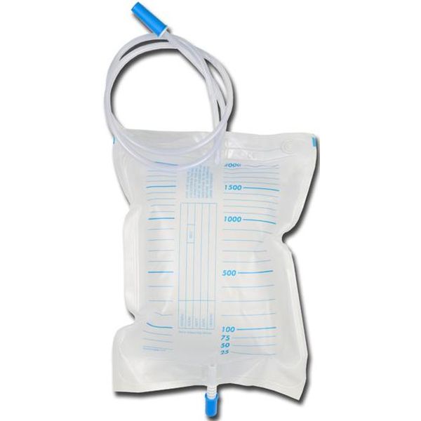 SACCA URINE 2000 cc tubo 90cm + val. antireflusso - conf.30pz