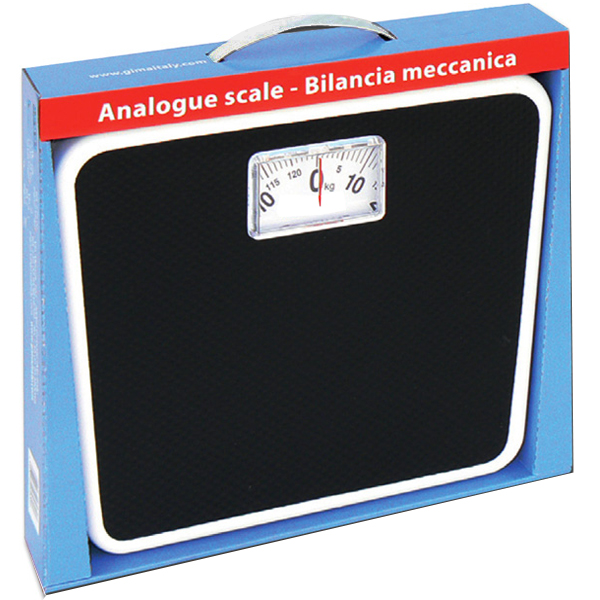 BILANCIA PESAPERSONE MECCANICA - pedana antiscivolo - portata 125kg - nera