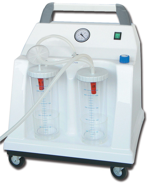 ASPIRATORE CHIRURGICO TOBI HOSPITAL con 2x2Lt - 90Lt/min - 230 V - commutatore a pedale