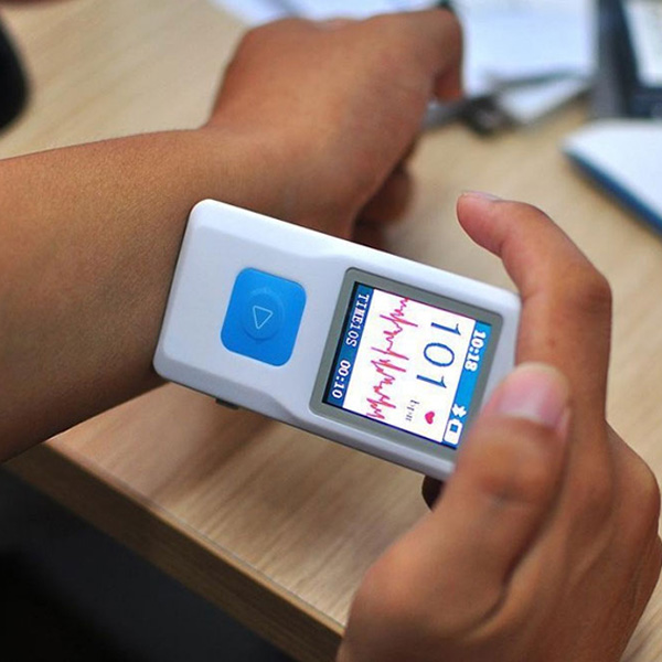 ECG MONOCANALE PALMARE PM10 - a colori - con Software e Bluetooth