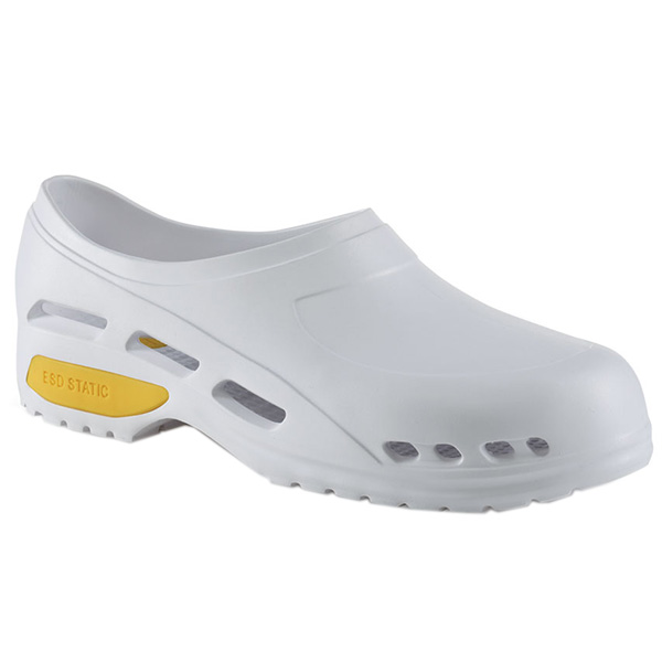 CALZATURE PROFESSIONALI ZOCCOLI SANITARI CLOG MEDICO ULTRALEGGERE 200gr - Bianco / Blu - varie misure