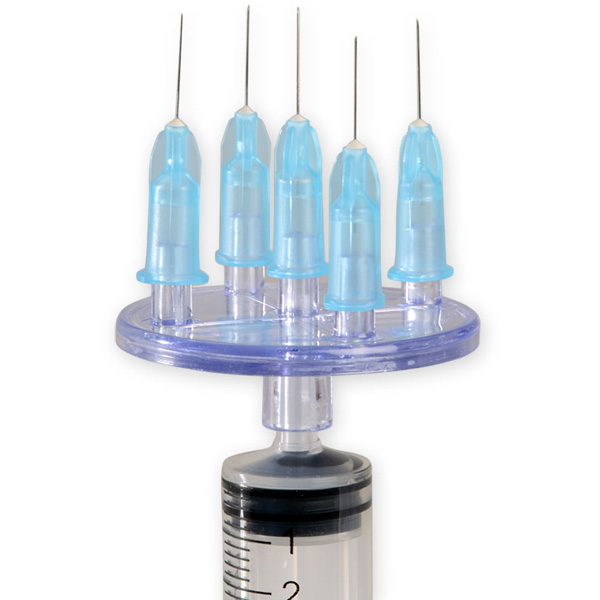 CONNETTORE LUER MULTI-INIEZIONE MESO-RELLE - CIRCOLARE - 5 VIE - conf.50pz