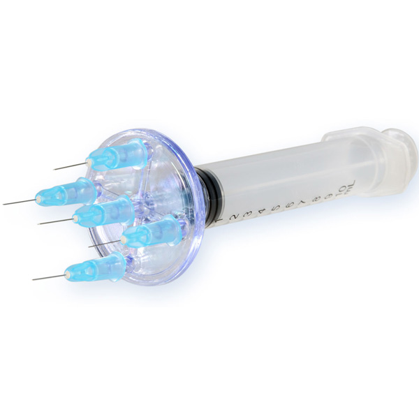 CONNETTORE LUER MULTI-INIEZIONE MESO-RELLE - CIRCOLARE - 5 VIE - conf.50pz