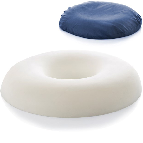 CUSCINO POST OPERATORIO ANTIDECUBITO EMORROIDI ROTONDO in MEMORY FOAM - 44cm