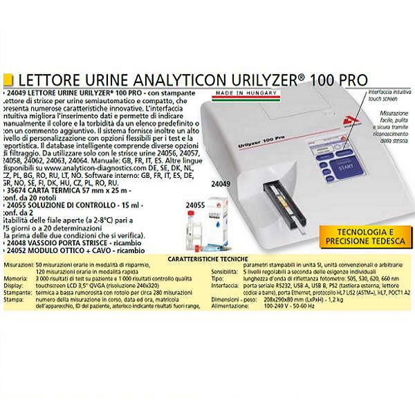ANALIZZATORE LETTORE URINE URILYZER® 100 PRO - con stampante