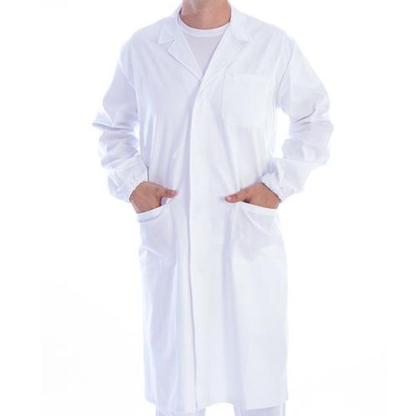 CAMICE MEDICO UNISEX - cotone 60% - bianco - varie misure