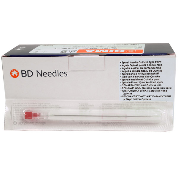 AGO SPINALE PER ANESTESIA BD CON PUNTA QUINCKE - sterile - conf.25pz - varie misure