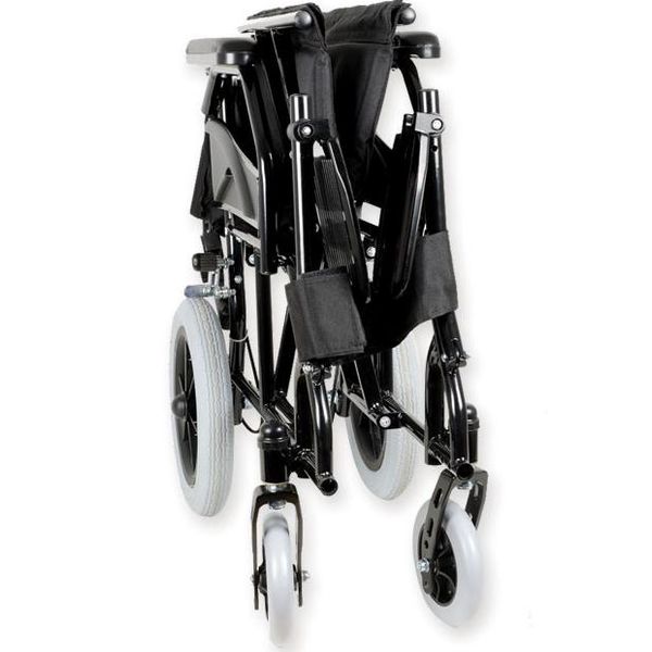 SEDIA A ROTELLE / CARROZZINA DA TRANSITO PIEGHEVOLE PER DISABILI - larghezza max 63cm 