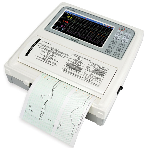 CARDIOTOCOGRAFO MONITOR FETALE FC1400 - singolo - display 7" Touch Screen