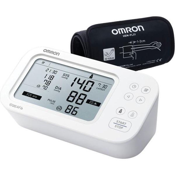 SFIGMOMANOMETRO MISURA PRESSIONE DIGITALE OMRON M6 COMFORT AFIB - 2 utenti - 200 memorie