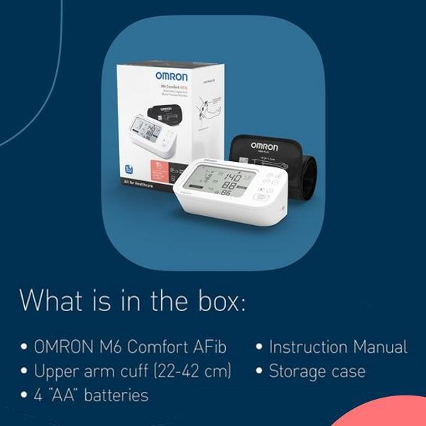 SFIGMOMANOMETRO MISURA PRESSIONE DIGITALE OMRON M6 COMFORT - 2 utenti - 200 memorie