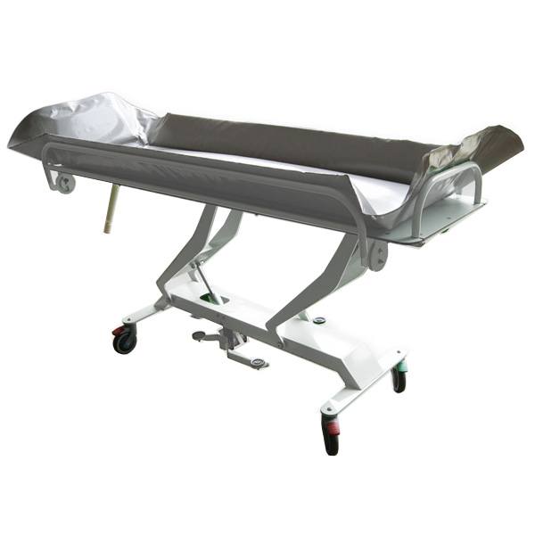 BARELLA DA DOCCIA con pompa idraulica - 200x74,6xh.75,3-110,8cm - Portata max 190kg