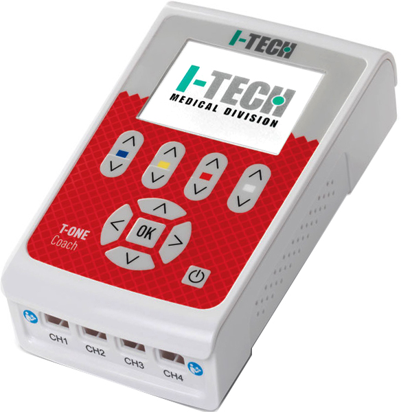 ELETTROTERAPIA IONOFORESI GALVANICA T-ONE COACH - 4 canali