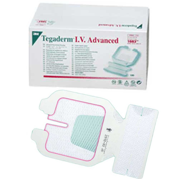 TEGADERM 3M I.V. ADVANCED  - 1683 - 6,5x7cm per linee periferiche - conf.100pz