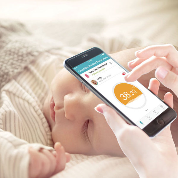 TERMOMETRO PEDIATRICO WIRELESS TEMP SITTER - colore bianco