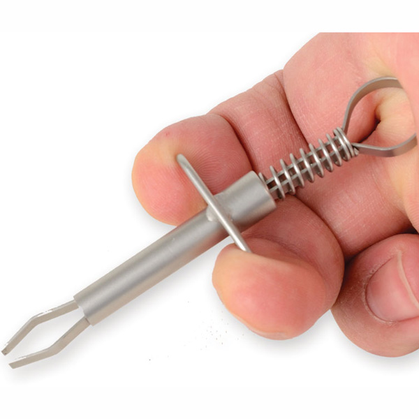 PINZETTA PER ZECCHE in acciaio inox