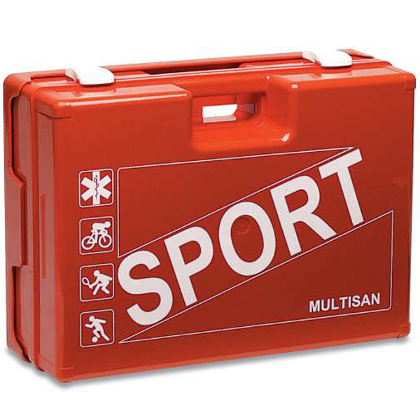 KIT PRIMO SOCCORSO VALIGETTA MULTISAN SPORT - 44,3x33,8x14,7cm - ideale per il soccorso agli sportivi