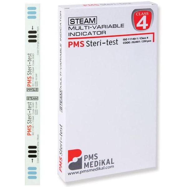 TEST STERILIZZAZIONE A VAPORE CLASSE 4 a doppia striscia - conf.250pz