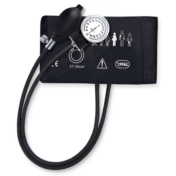 SFIGMOMANOMETRO MISURA PRESSIONE YTON aneroide - bracciale componente unico - nero