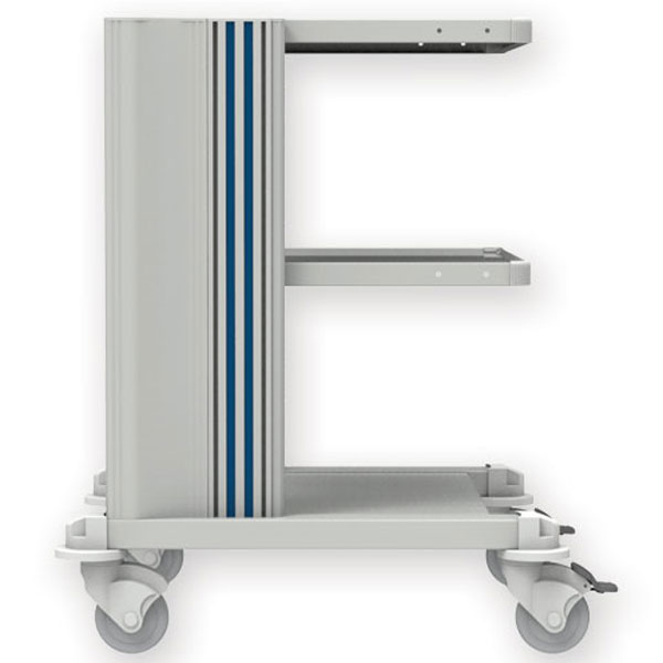 CARRELLO PROFESSIONALE - 2 ripiani - h.80cm