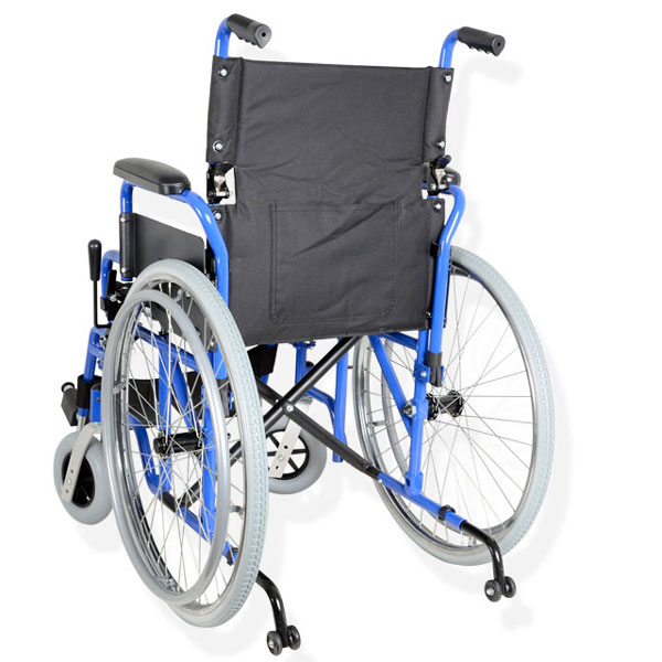 SEDIA A ROTELLE / CARROZZINA OXFORD PLUS - Tessuto nero - portata 120kg - varie misure