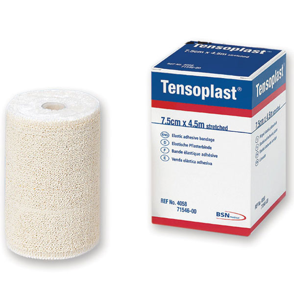 BENDA ELASTICA ADESIVA TENSOPLAST 4,5m.x7,5cm