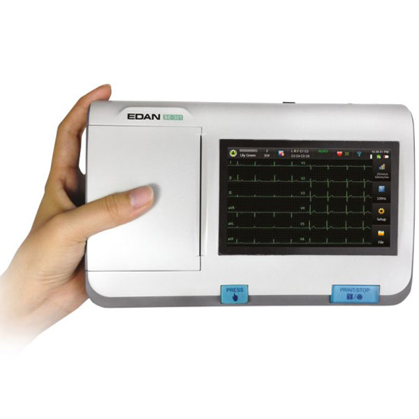 ELETTROCARDIOGRAFO / ECG EDAN SE-301 12 DERIVAZIONI - 3 canali - display Touch Screen a colori - interpretativo