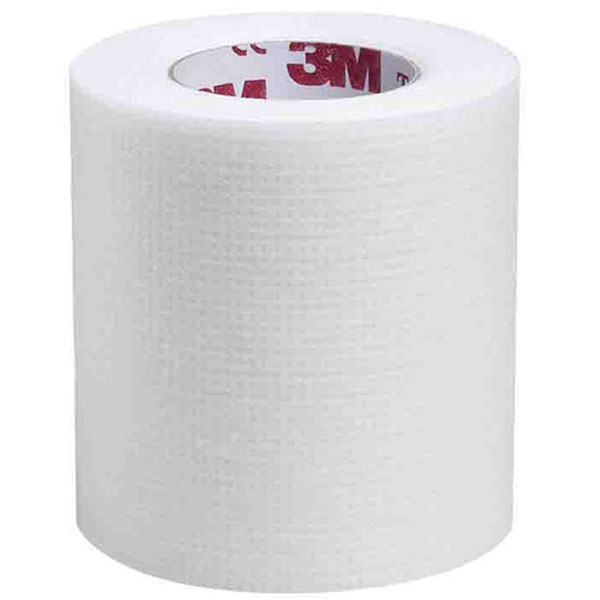 CEROTTO TRAFORATO CON SUPPORTO IN RAYON E POLIESTERE 3M™ Transpore™ bianco - 51mm.x9,14m - Conf.6pz