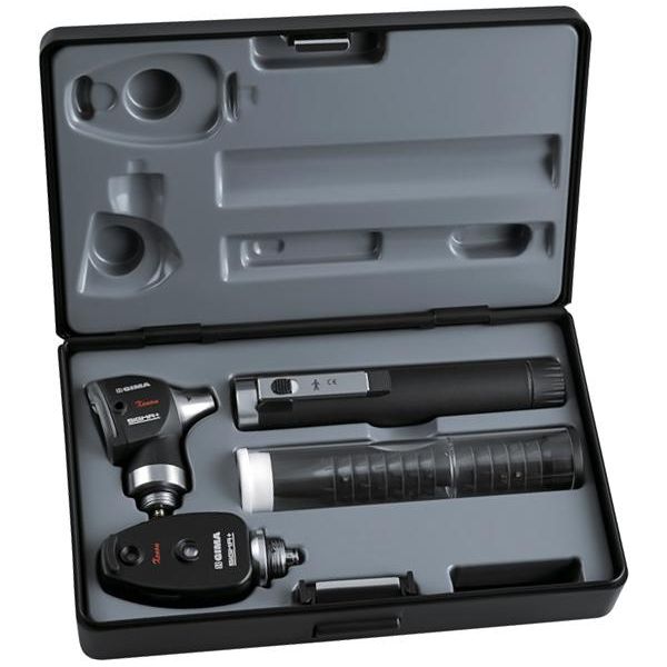 SET DIAGNOSTICA OTOSCOPIO OFTALMOSCOPIO F.O. SIGMA con 1 manico - in astuccio