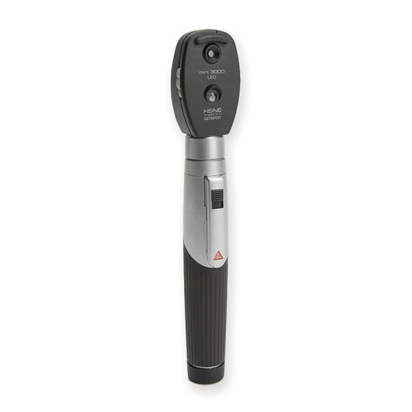 OFTALMOSCOPIO HEINE MINI 3000 LED 2,5 V - con MANICO RICARICABILE - nero