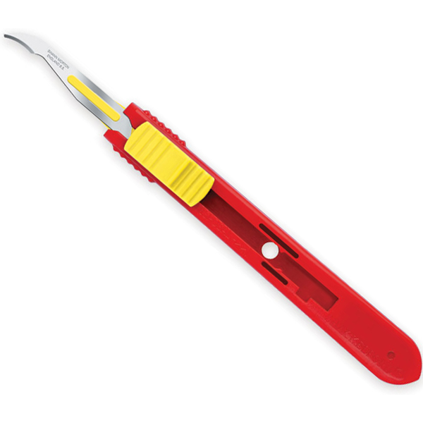 BISTURI / LEVAPUNTI DI SICUREZZA SWANN-MORTON LAMA RETRAIBILE S/S INOX - sterile - Conf.25pz
