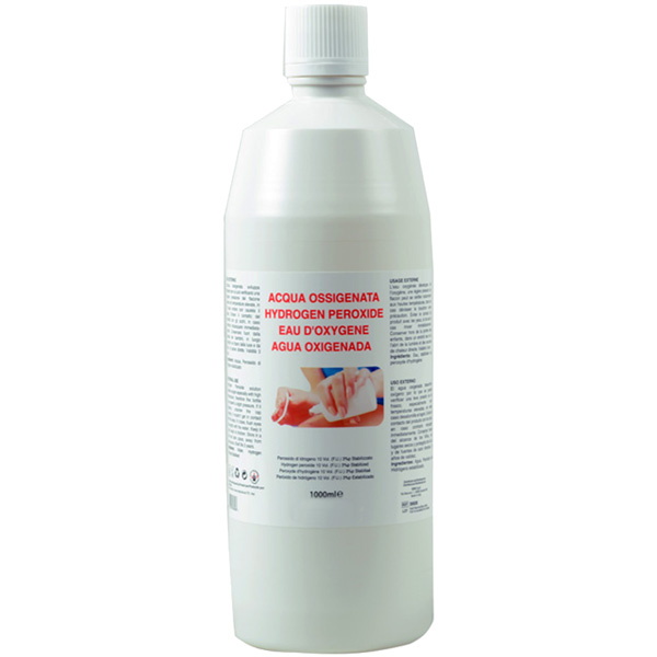 ACQUA OSSIGENATA - flacone 1lt - Conf. 12 pezzi