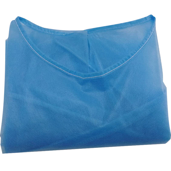  CAMICE CHIRURGICO MONOUSO IN PE NON STERILE 25g con polsini - varie misure - conf.100pz