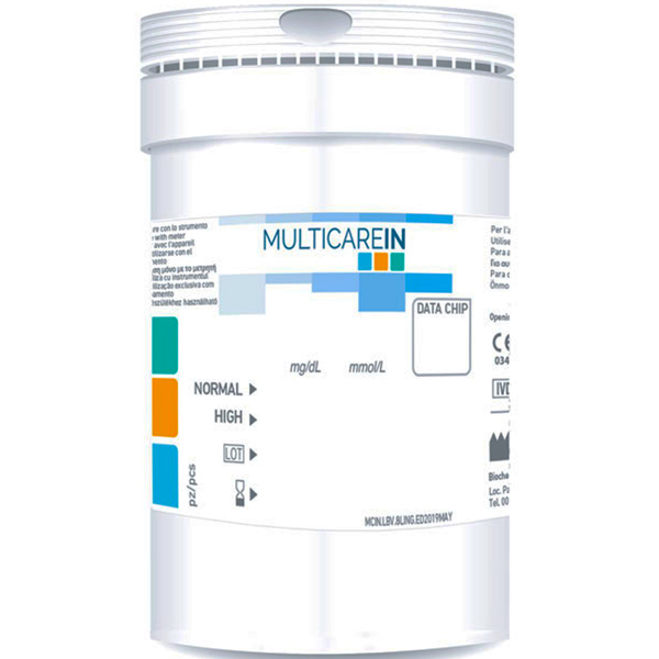 MULTICARE IN - STRISCE TRIGLICERIDI - 25pz + 1 chip