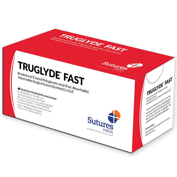 TRUGLYDE FAST - acido poliglicolico intrecciato e rivestito non tinto ad assorbimento rapido