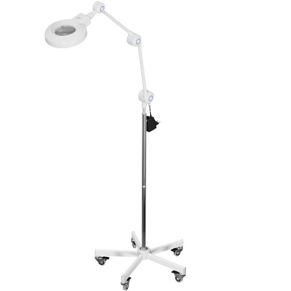 LAMPADA DA VISITA GIMANORD PLUS CON DIMMER LED - lente 3 diottrie - 2000 lux - potenza 16W - su carrello