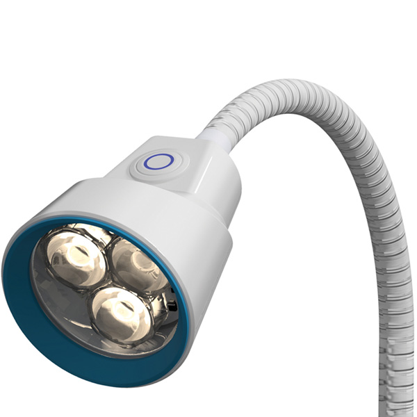 LAMPADA DA VISITA ALOGENA DICROICA SIMPLEX - 30.000 lux - potenza 35W - da tavolo con morsetto