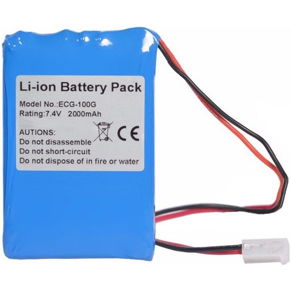 BATTERIA RICARICABILE LI-ION 7,4V 2000mAh - di ricambio per ECG 100G CONTEC cod.33220