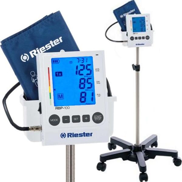SFIGMOMANOMETRO MISURA PRESSIONE DIGITALE RIESTER RBP-100 - carrello piantana